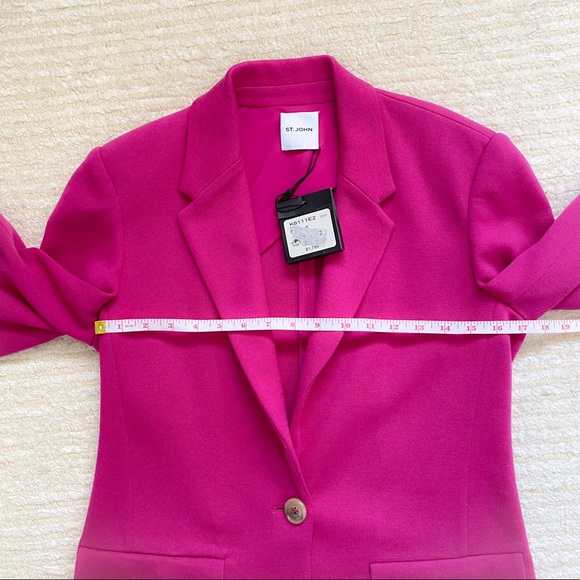 St. John Milano Wool Knit Jacket in orchid - Picture 10 of 16